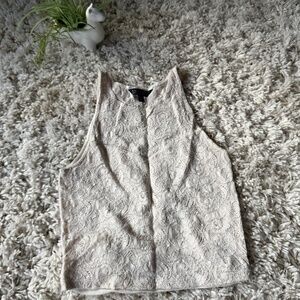 Elegant lace American Eagle Outfitters Beige Lace super cute outfit summer Tank